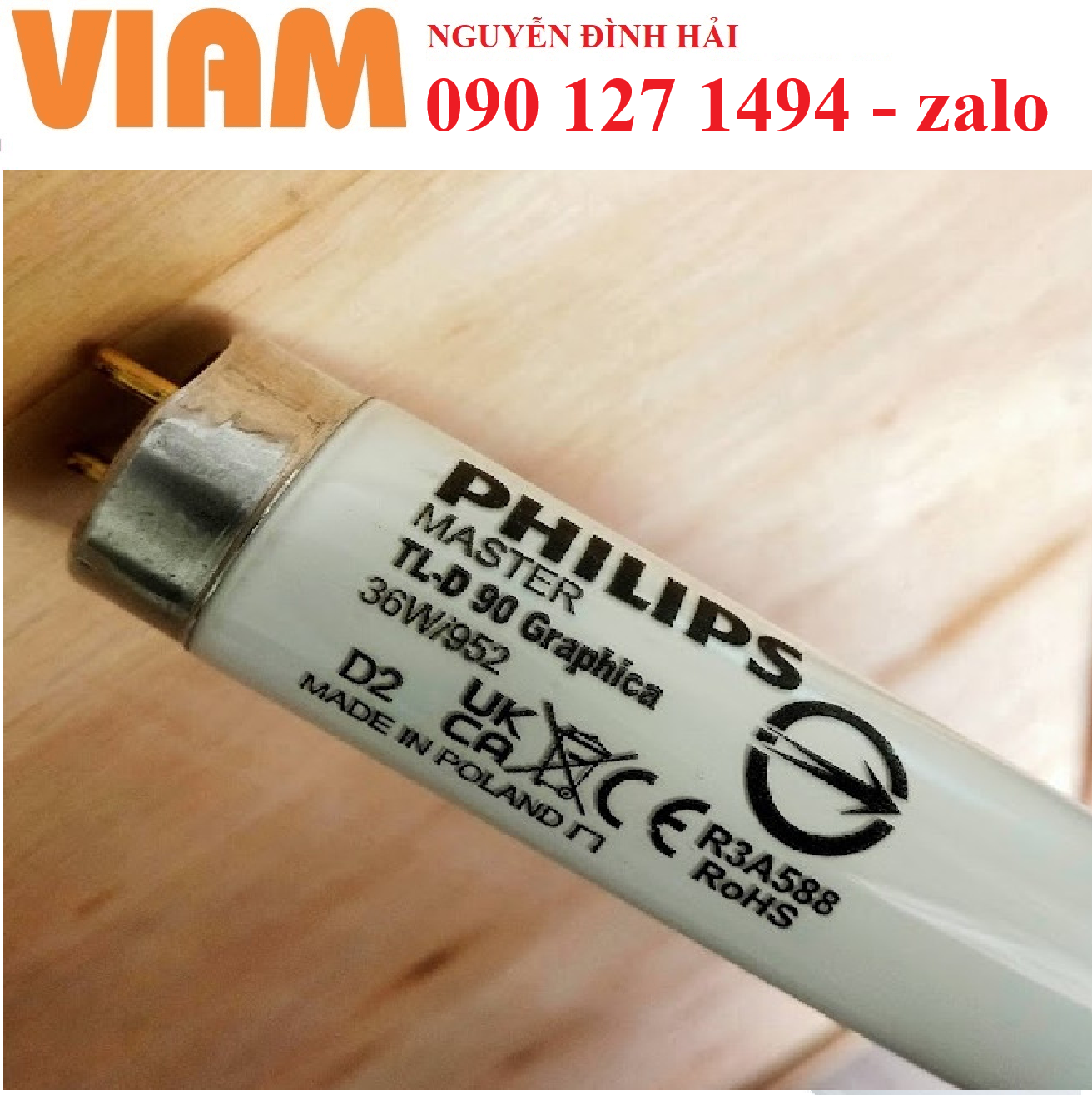 Bóng Đèn D50 Philips TL-D 90 Graphica - Chuẩn Châu Âu Cho Phòng So Màu Chuyên Nghiệp